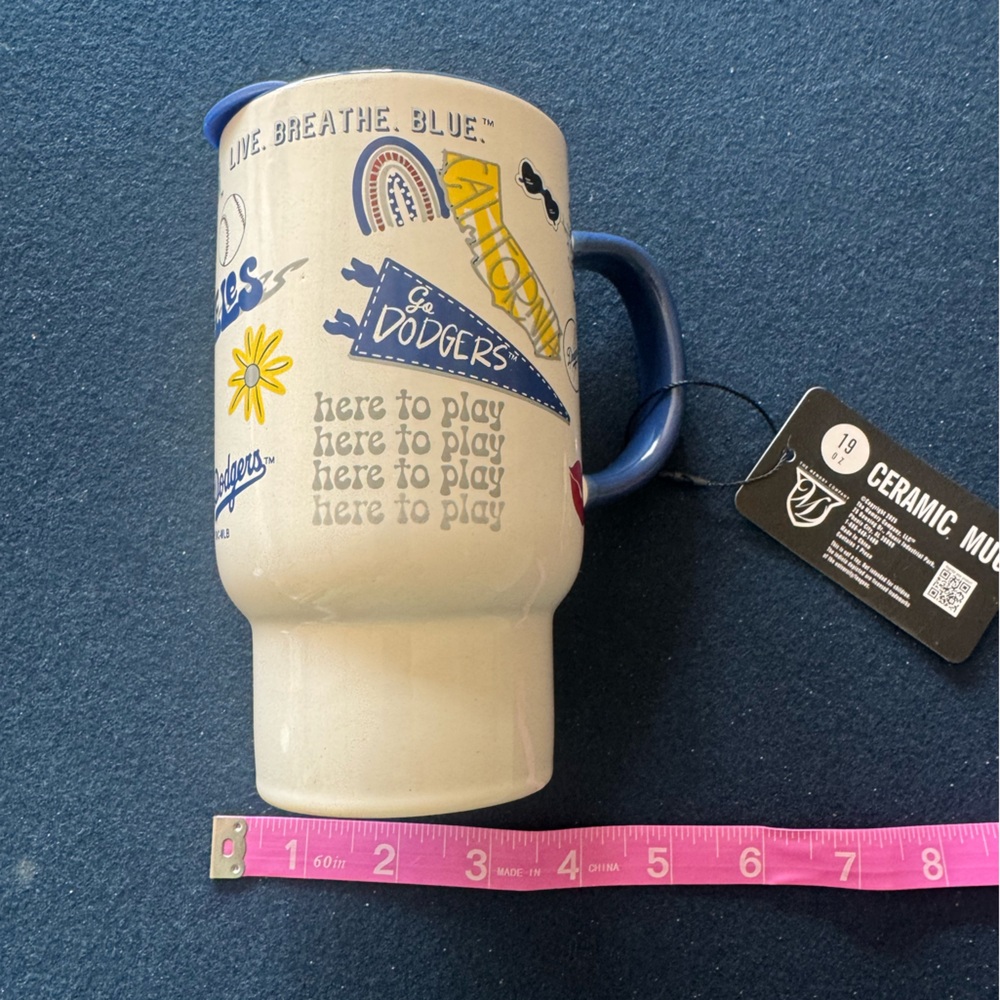 Los Angeles Dodgers Ceramic Mug feat. Fun iconic DODGER logo and dates! Zoom in💙 - Picture 3 of 11